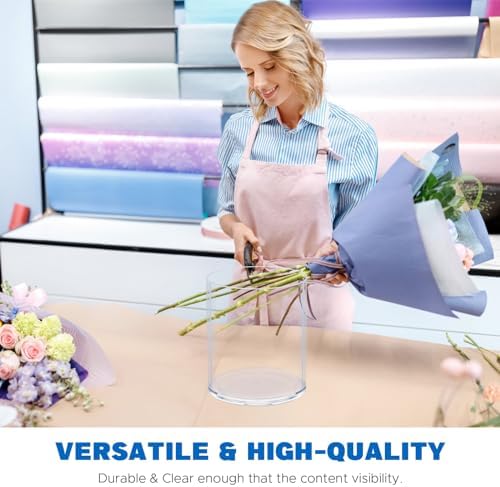 JYPS Flower Clear Vase Centerpiece for Home