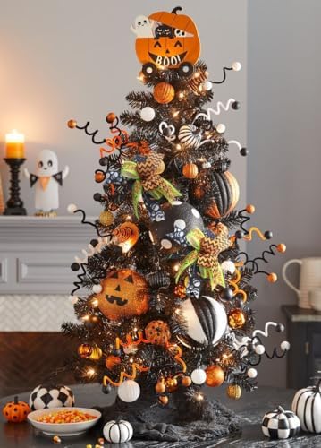 Halloween Wreath Bows,14 x11 inch Wreath Bow for Indoor Outdoor Door Wall Windows Decoration Halloween Party Supplies Gifts