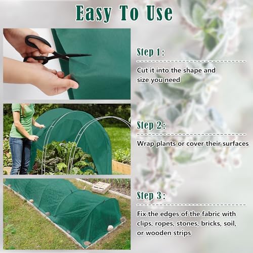 10X33 Ft Plant Covers Freeze Protection, 1.08oz/Yd² Frost Cloths Blanket