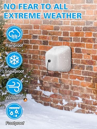 Outdoor Faucet Covers for Winter, Easy to Install Insulated Foam Protector Against Freeze for Outside Faucet Water Spigot Garden Hose Bib, Resuable, 4 Pcs