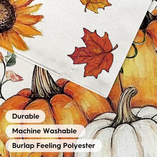 AVOIN colorlife Pumpkins Hello Fall Garden Flag 12x18 Inch Outside