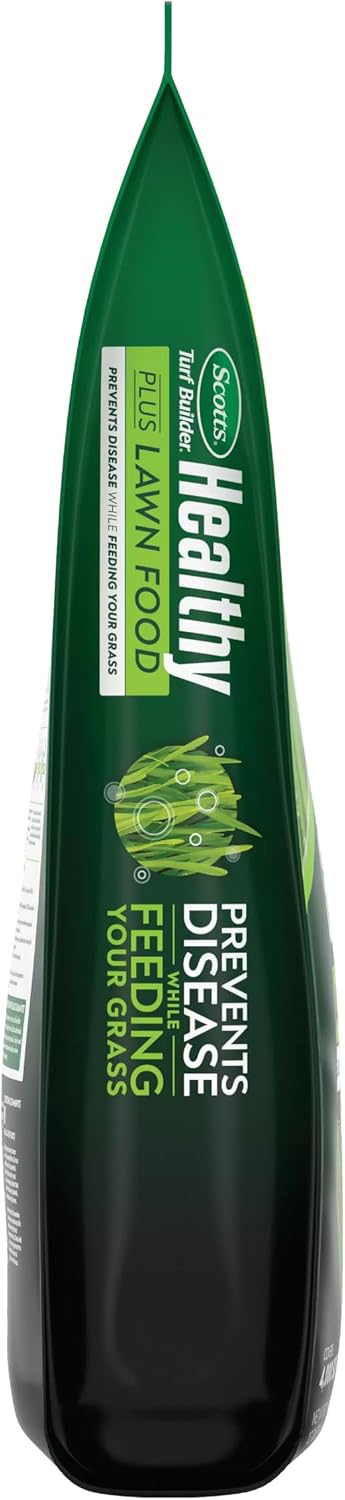 Scotts Turf Builder Healthy Plus Lawn Food, 13.70 lbs. | 2-in-1 Fungicide and Grass Fertilizer, Covers 4,000 sq. ft.