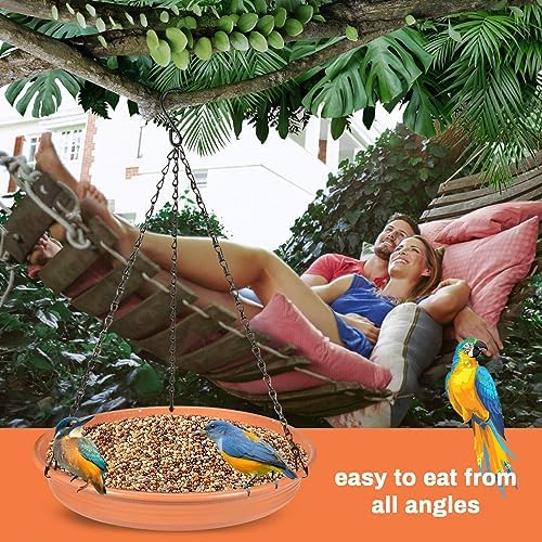 CARGEN Hanging Bird Bath Hanging Bird Feeder Tray - Outdoor Wildlife Feeder