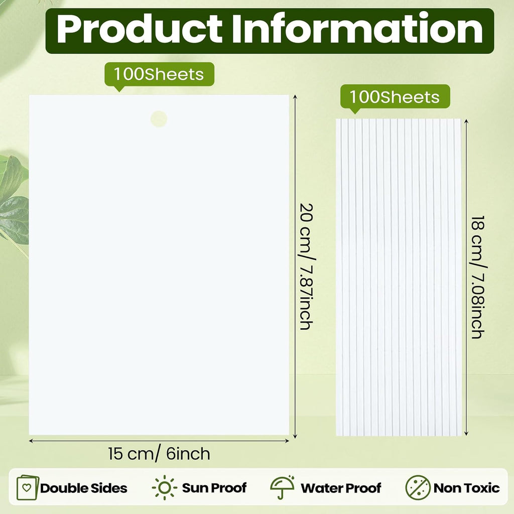 Qualirey 20 Pcs Yellow Sticky Traps 6x8in for Gnats Indoor | Dual-sided for Fungus Gnats Fruit Flies Whiteflies Thrips