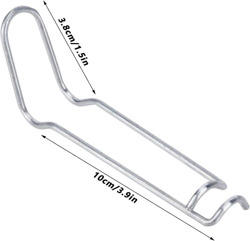 Plant Support Spring Clips, 30Pcs x 16 mm/0.63 in Diameter | Stainless Steel | Greenhouse & Garden Trellis | Fix Vines