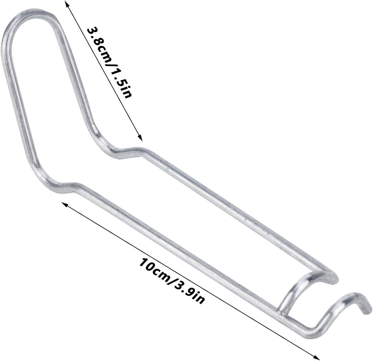 Plant Support Spring Clips, 30Pcs x 16 mm/0.63 in Diameter | Stainless Steel | Greenhouse & Garden Trellis | Fix Vines