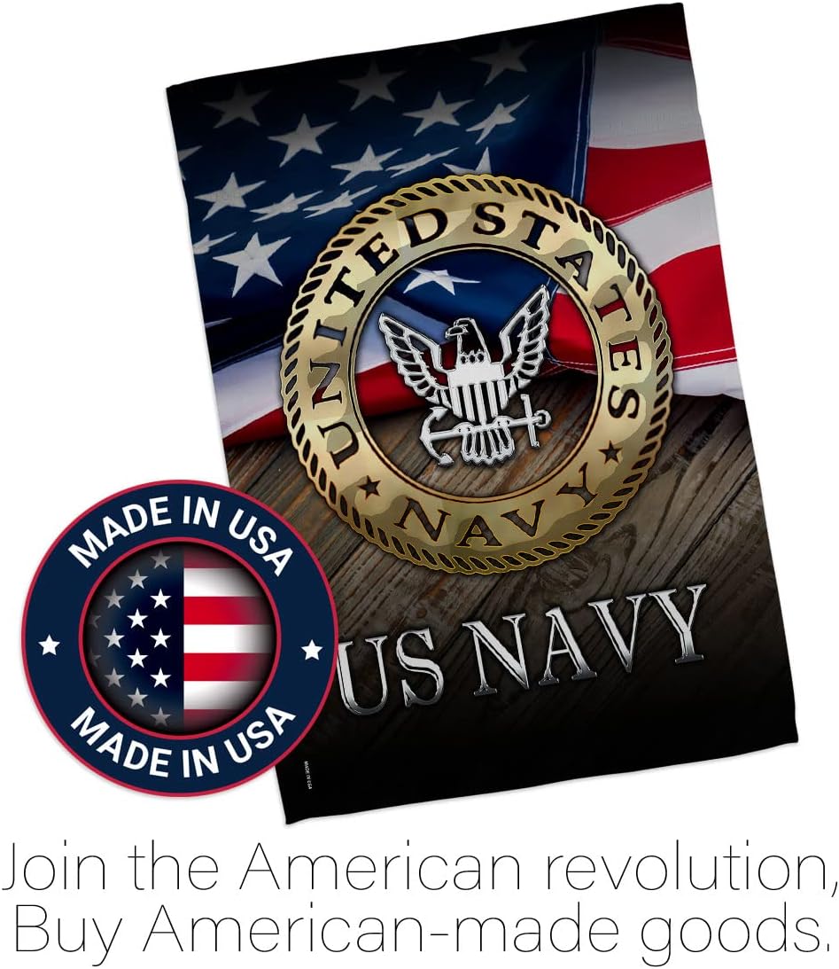 US Navy House Flag - Pack Armed Forces USN Seabee United State American Military Veteran Retire Official USA Vintage