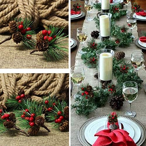 20PCS Artificial Pine Picks Christmas Simulation Pine Needle