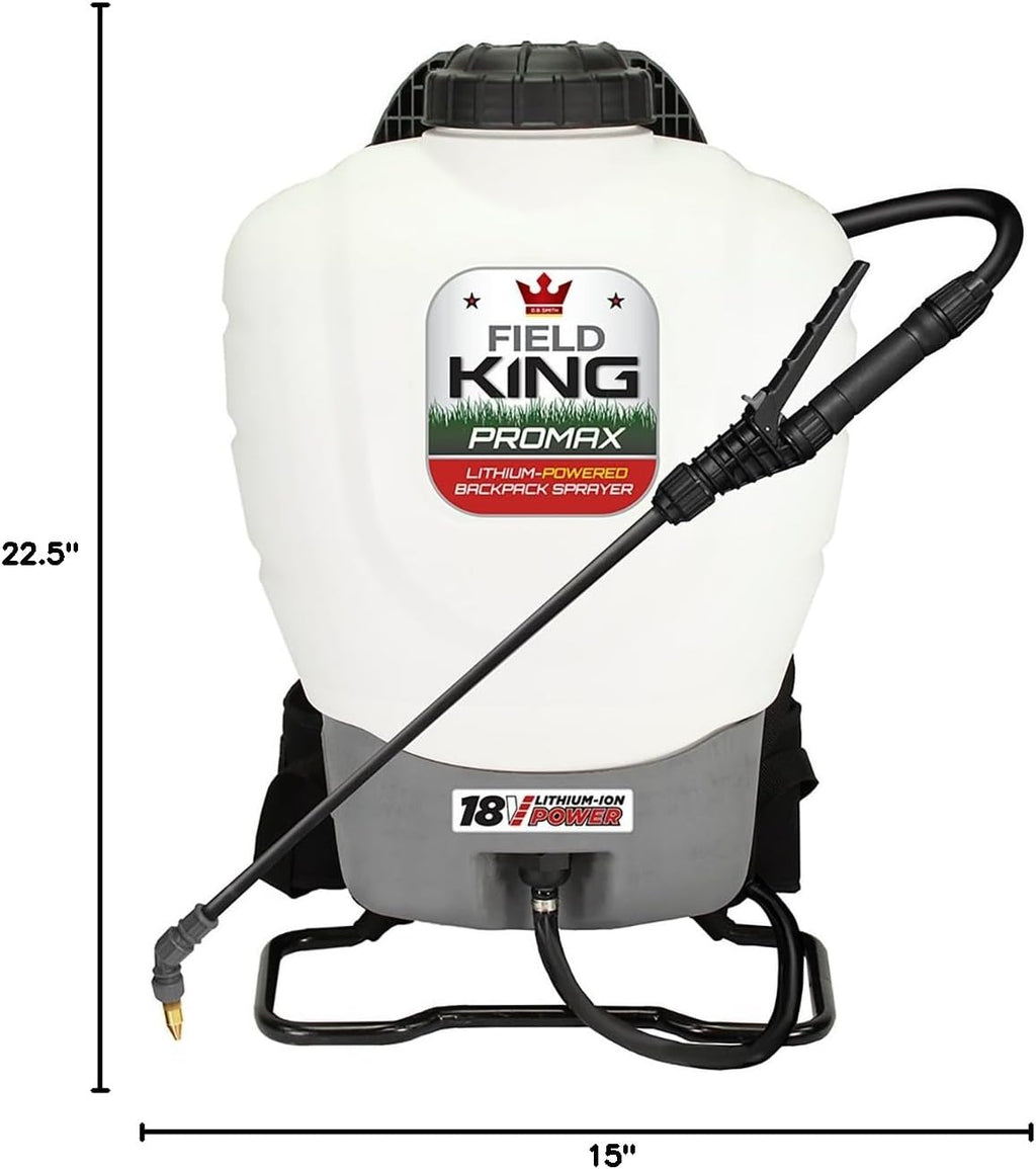 Field King 190515 Professionals Battery Powered Backpack Sprayer, 4 gal