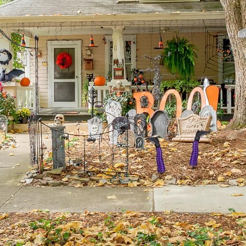 FAVOMOTO 2PCS Halloween Witch Legs, Purple Witches Legs Stakes Fabric Stakes Haunted House Garden Decor for Outdoor Halloween Party Lawn Garden Yard Decor