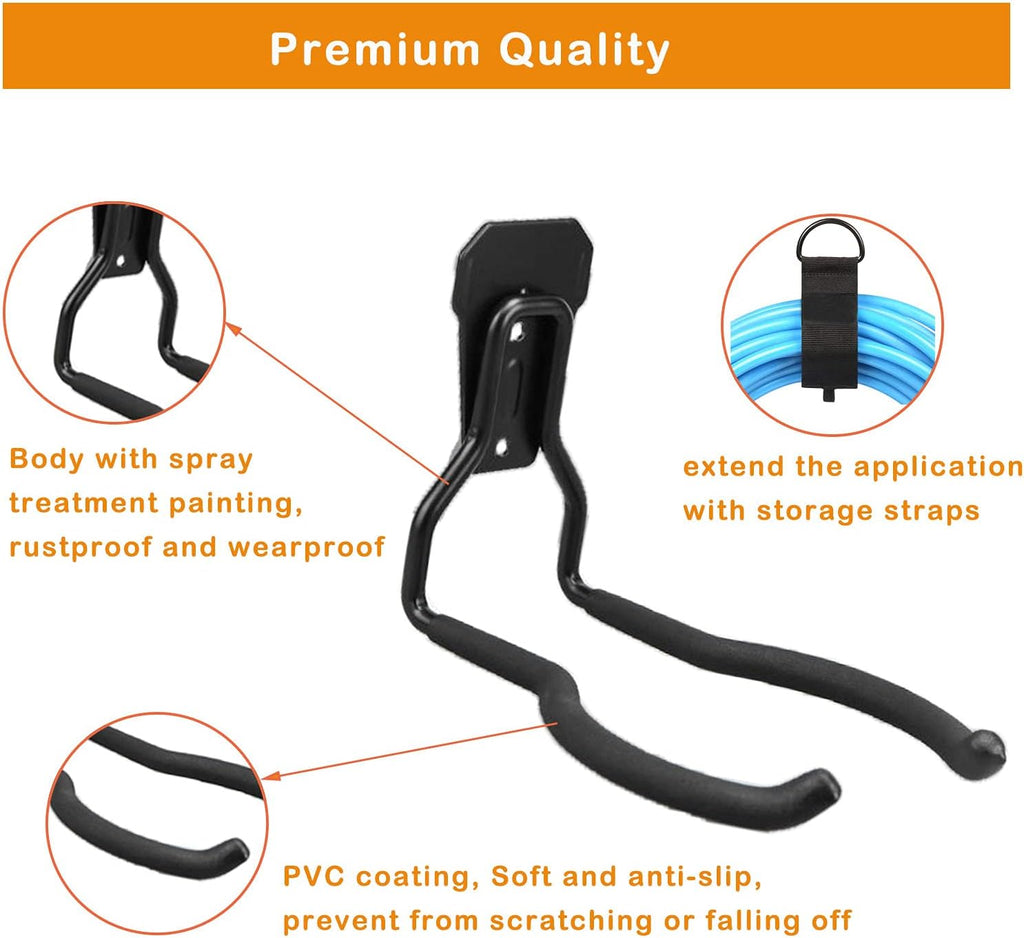 Garden Power Tool Hanger, Garage Wall Hooks, Weedeater Rack, String Trimmer Hanger, Utility Hooks for Garage Tool