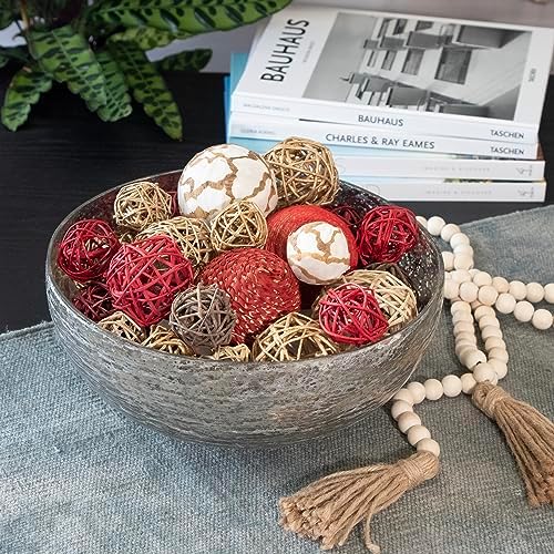 ANDALUCA Decorative Balls Orbs Bag (Red Gold)