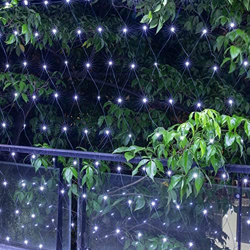 AWQ 200 LED 9.8ftx6.6ft String Lights Net Mesh Lights Christmas Light White
