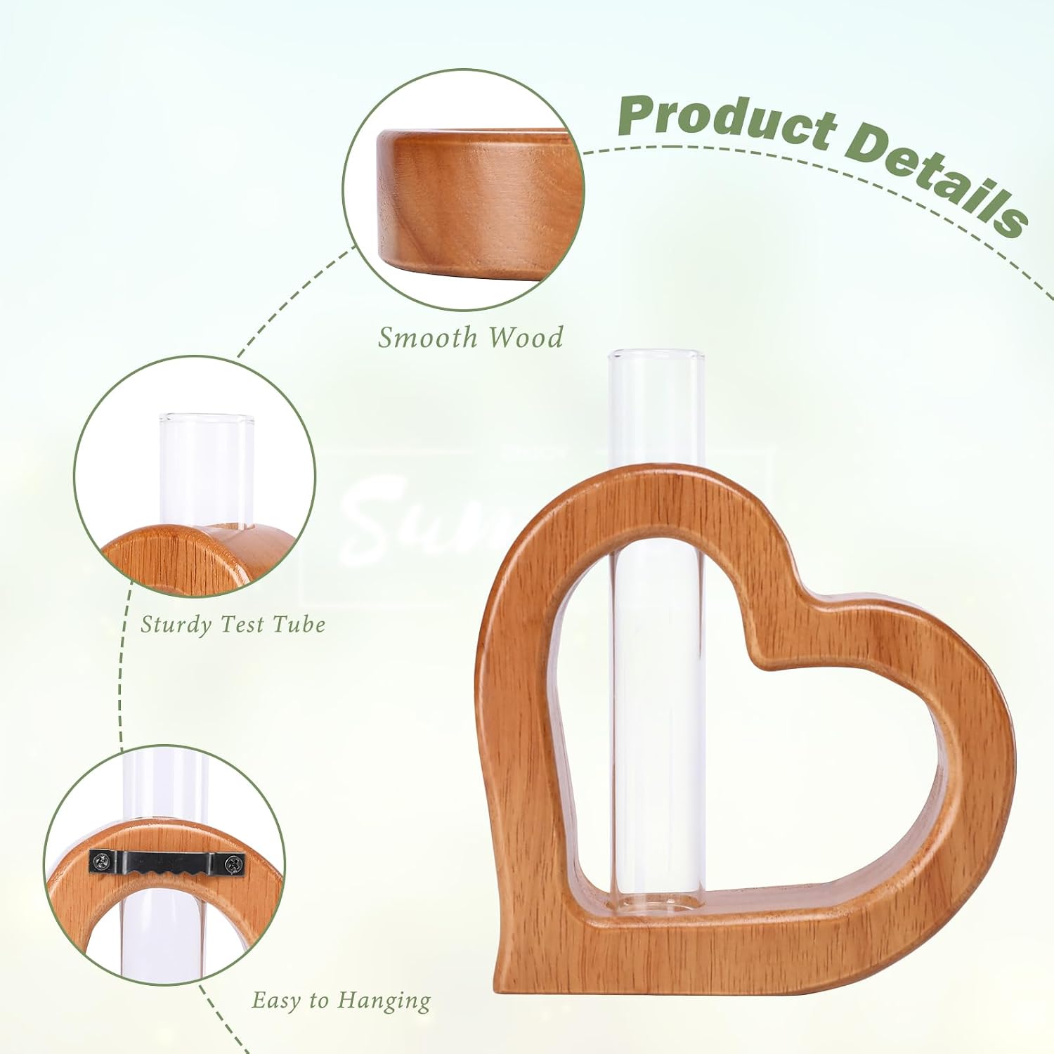 Plant Propagation Stations 2 PCS Wall Hanging Planters | Wall hanging Glass Tubes Terrarium Plants for Indoor Plant