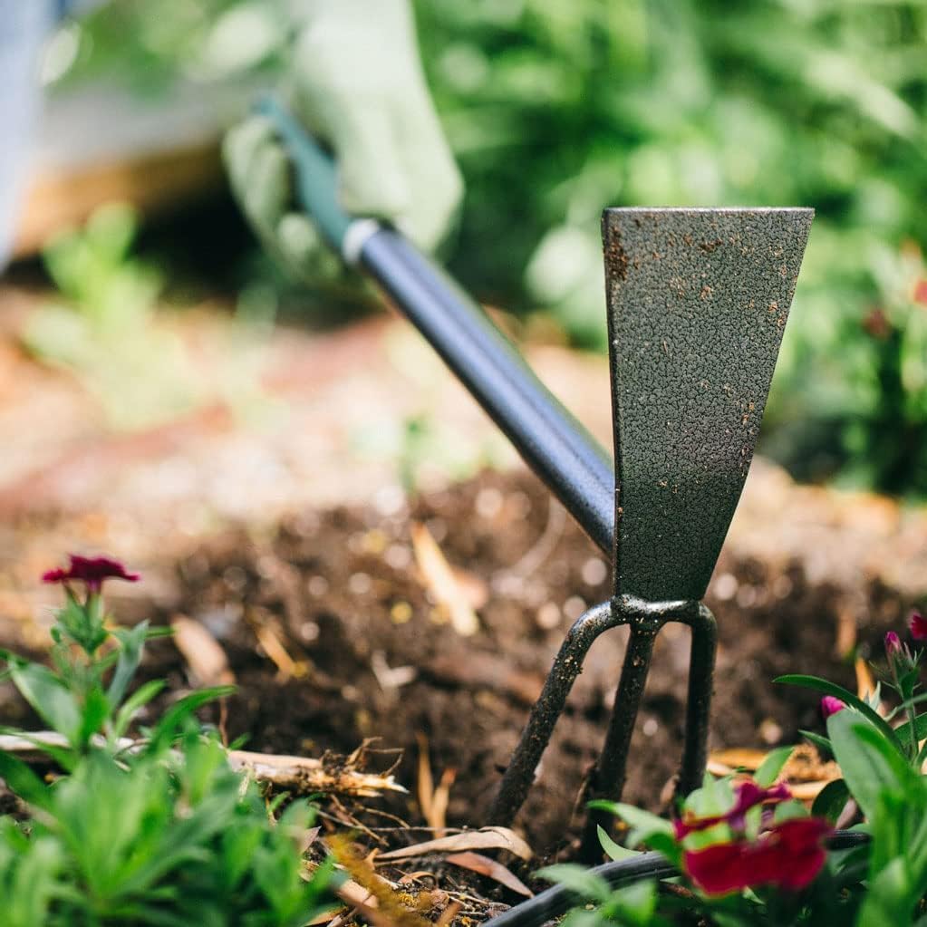 Yard Butler Terra Tuff Hand Tool Bundle, Rust-Resistant | Includes Hand Tiller, Hand Shovel, Hand Weed Puller, and Hand