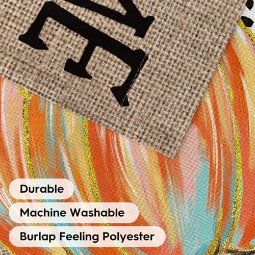 AVOIN colorlife Welcome Fall House Flag 28x40 Inch Double Sided Outside