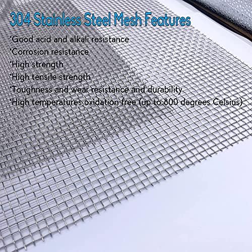 Valchoose 2PACK Wire Mesh 12” X 24”, Sturdy 304 Stainless Steel Mesh