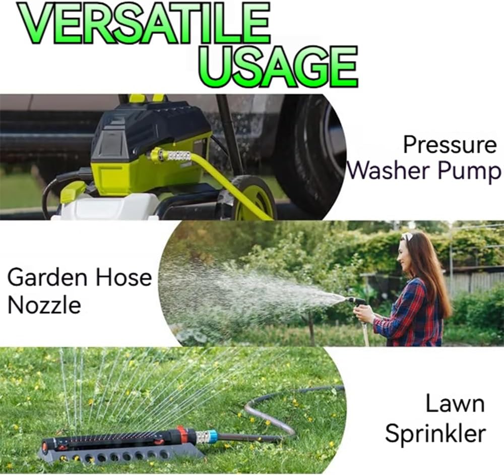 2027 New Water Hose Quick Connect [UNIVERSAL FIT] 5 Pack - Stainless Steel Garden Hose Quick Connector - Durable Garden