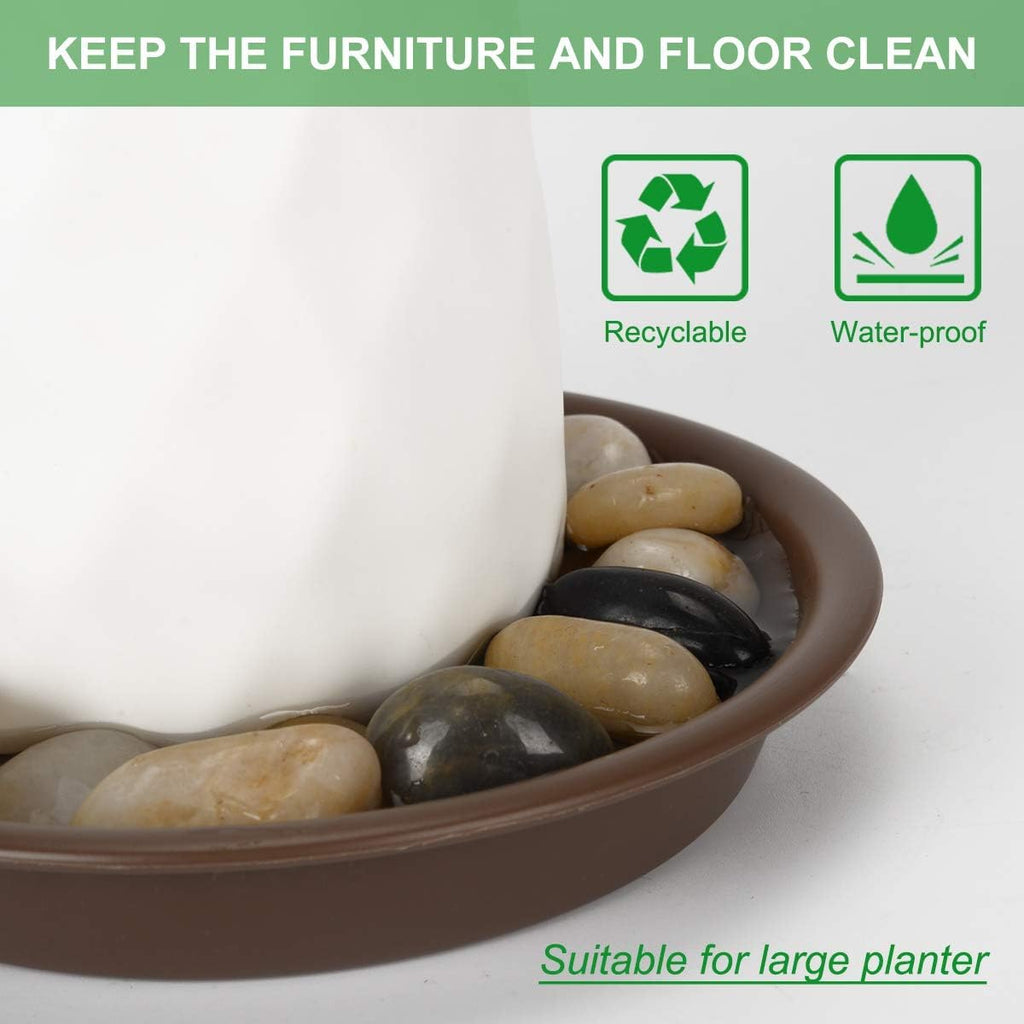 TITE Plant Saucer 16 inch,Heavy Large Planter Durable Thicker Plastic Plant Trays for Indoors and Outdoor,Plant Saucer