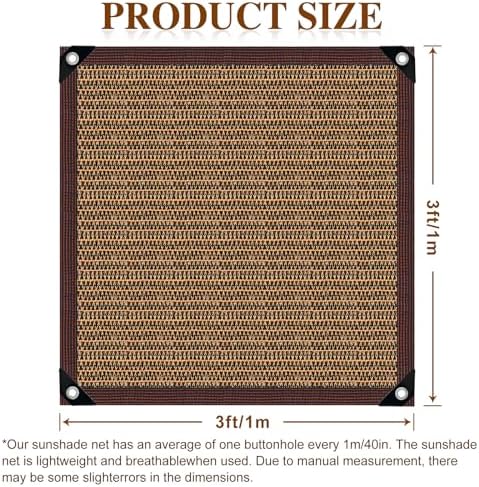 80% Garden Shade Cloth Sun Shade Fabric – UV Resistant Durable Sunblock Netting for Plants, Outdoor Patio, and Greenhouse Coverage