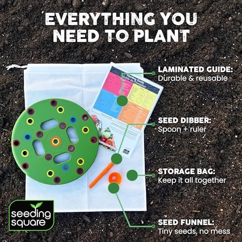 Seeding Circle Seed Spacing Tool for Pots, Buckets & Container Gardening