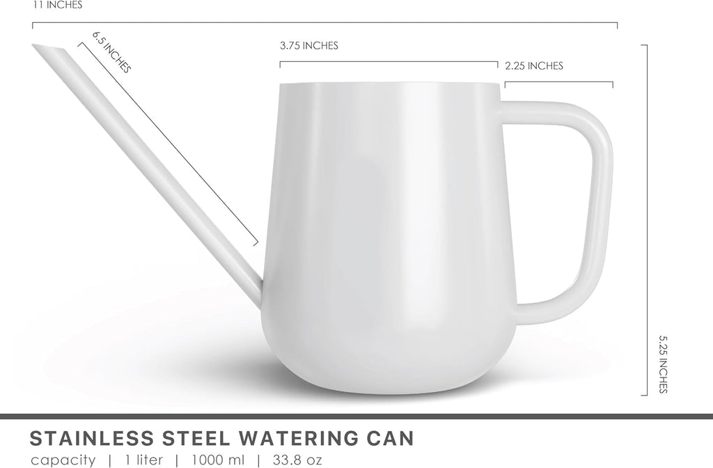 Metal Watering Can for Indoor Houseplants Outdoor Garden Long Sprout Water Can for Succulents Herb Bonsai Modern Garden