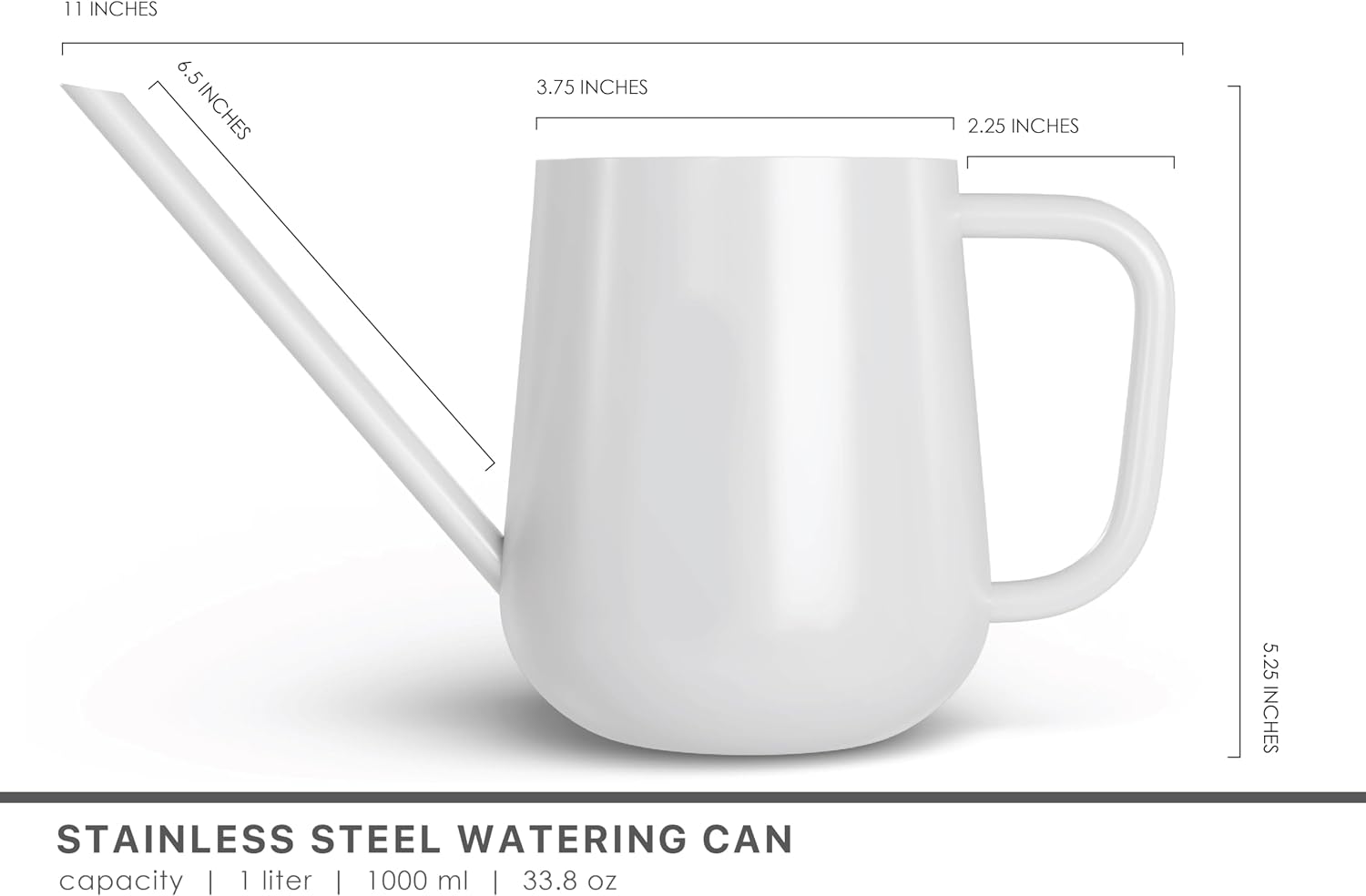 Metal Watering Can for Indoor Houseplants Outdoor Garden Long Sprout Water Can for Succulents Herb Bonsai Modern Garden