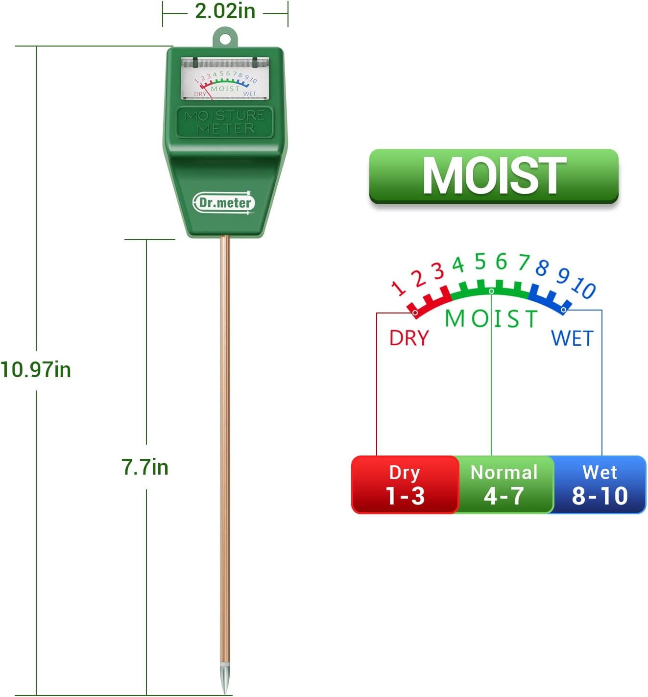 2Pack S10 + 4-in-1 LCD Display Soil Moisture Meter