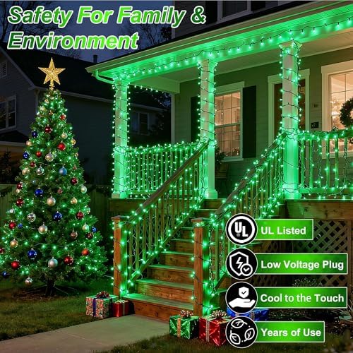 340 LED 90FT Christmas String Lights Outdoor, 12 Pro Modes with Timer