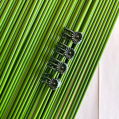 Orchid Clips for Plants Support (100, Green) for Small - Middle Climbing Plants Vine Plants & Single Stem Plants