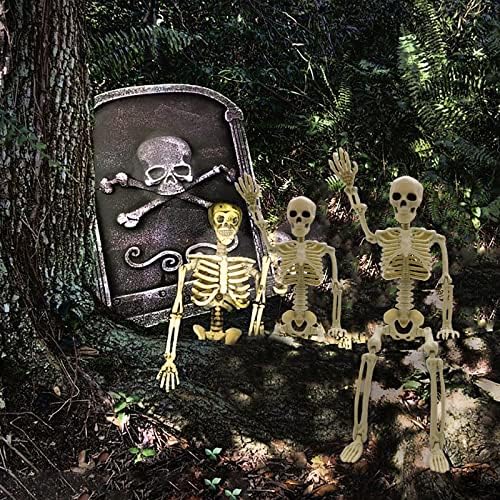 MEMOVAN Halloween Skeleton Decorations16 Mini Skeletons Figure Model