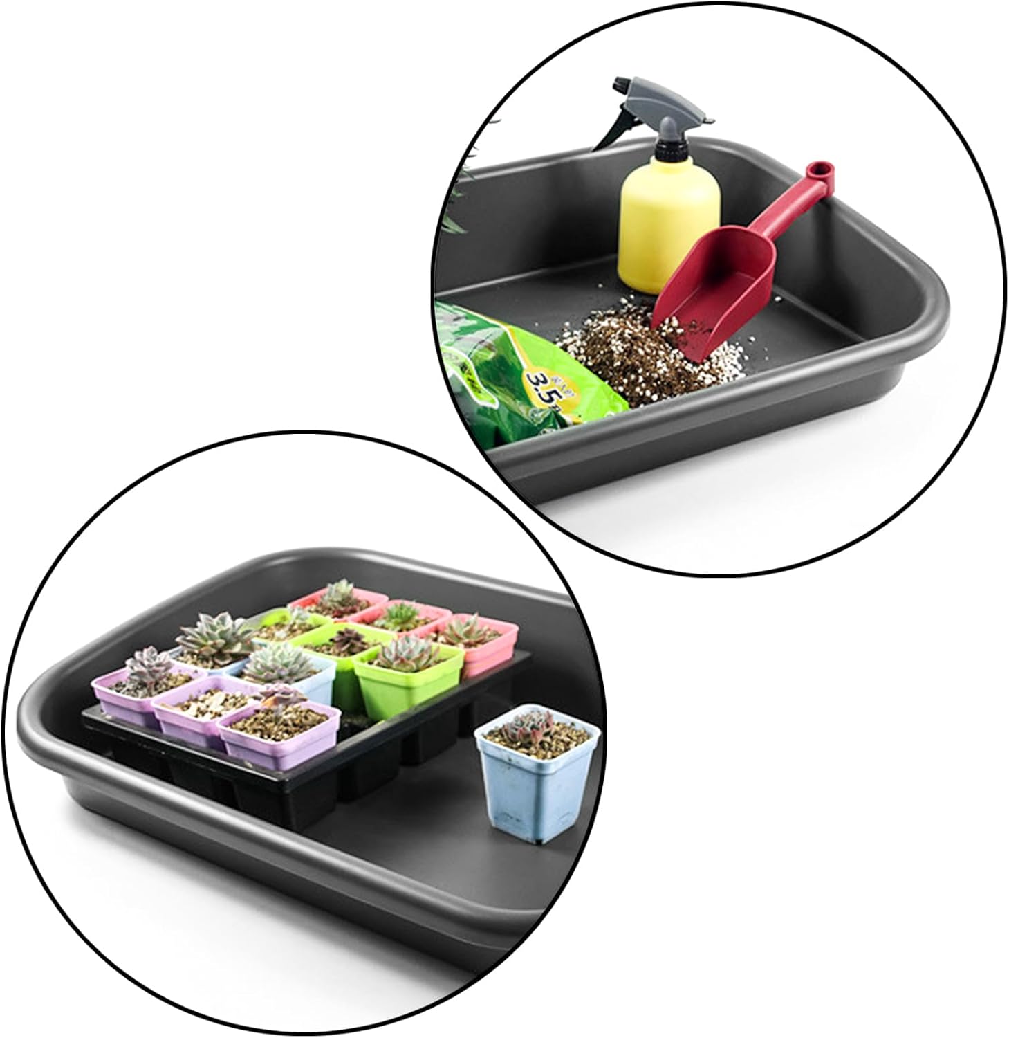 Luwint Garden Tidy Potting Tray, Plant Reportting Tray for Indoor Transplanting Gardening Planting Accessories Large
