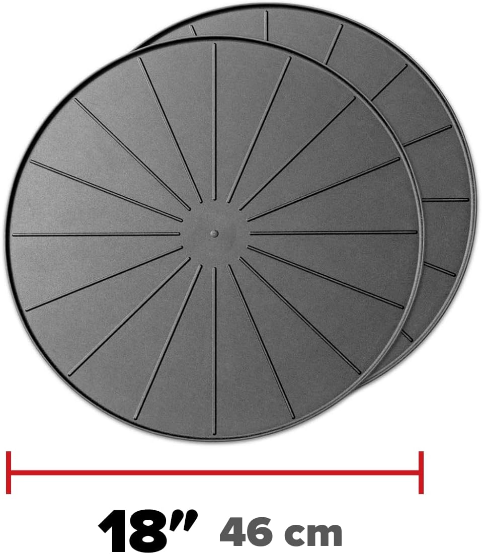 WeatherTech 18" Plant Mats/Coasters - for Floor Protection from Planter Spills, leaks and Soil (8A18CST2PKBK)- Black