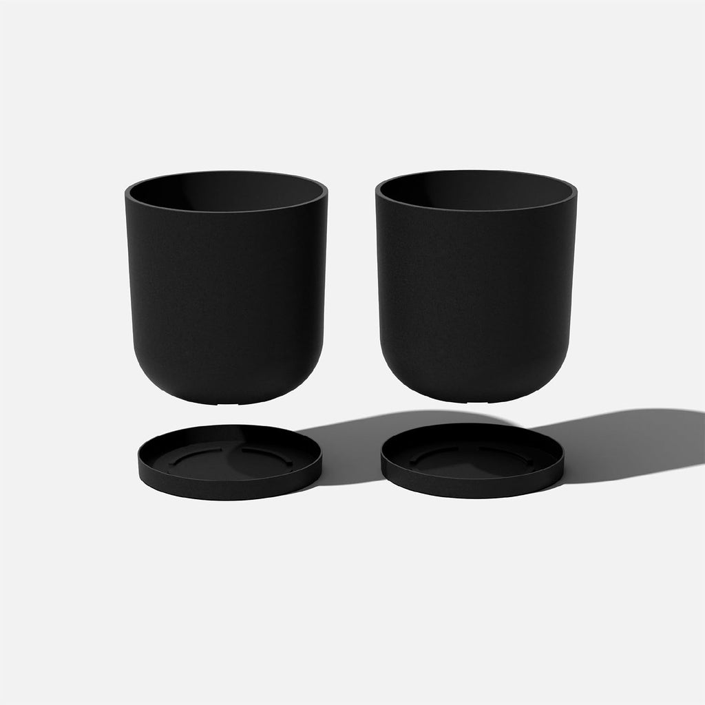 Veradek Mason Series Lima Planter - Round Planter for Indoor or Outdoor Porch/Garden | Made from Plastic-Stone