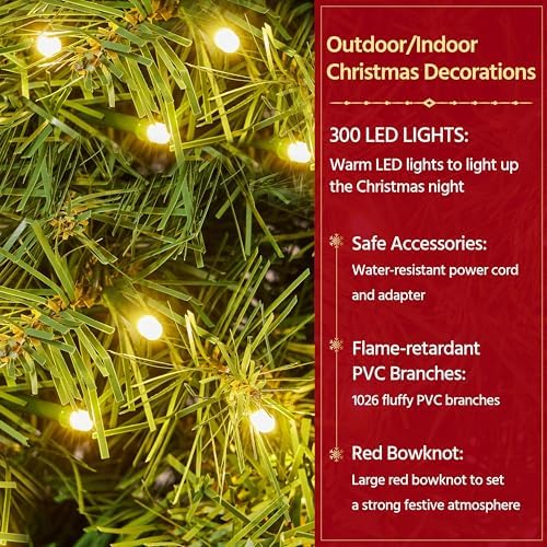 Yaheetech 60in Large Artificial Christmas Wreath