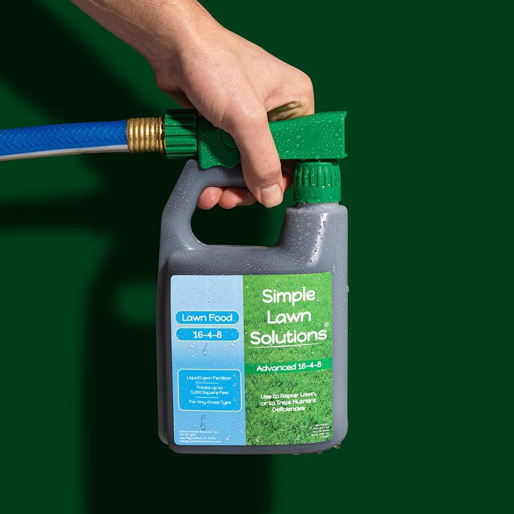 Advanced 16-4-8 Balanced NPK - Lawn Food Quality Liquid Fertilizer - Spring & Summer Concentrated Spray - Any Grass