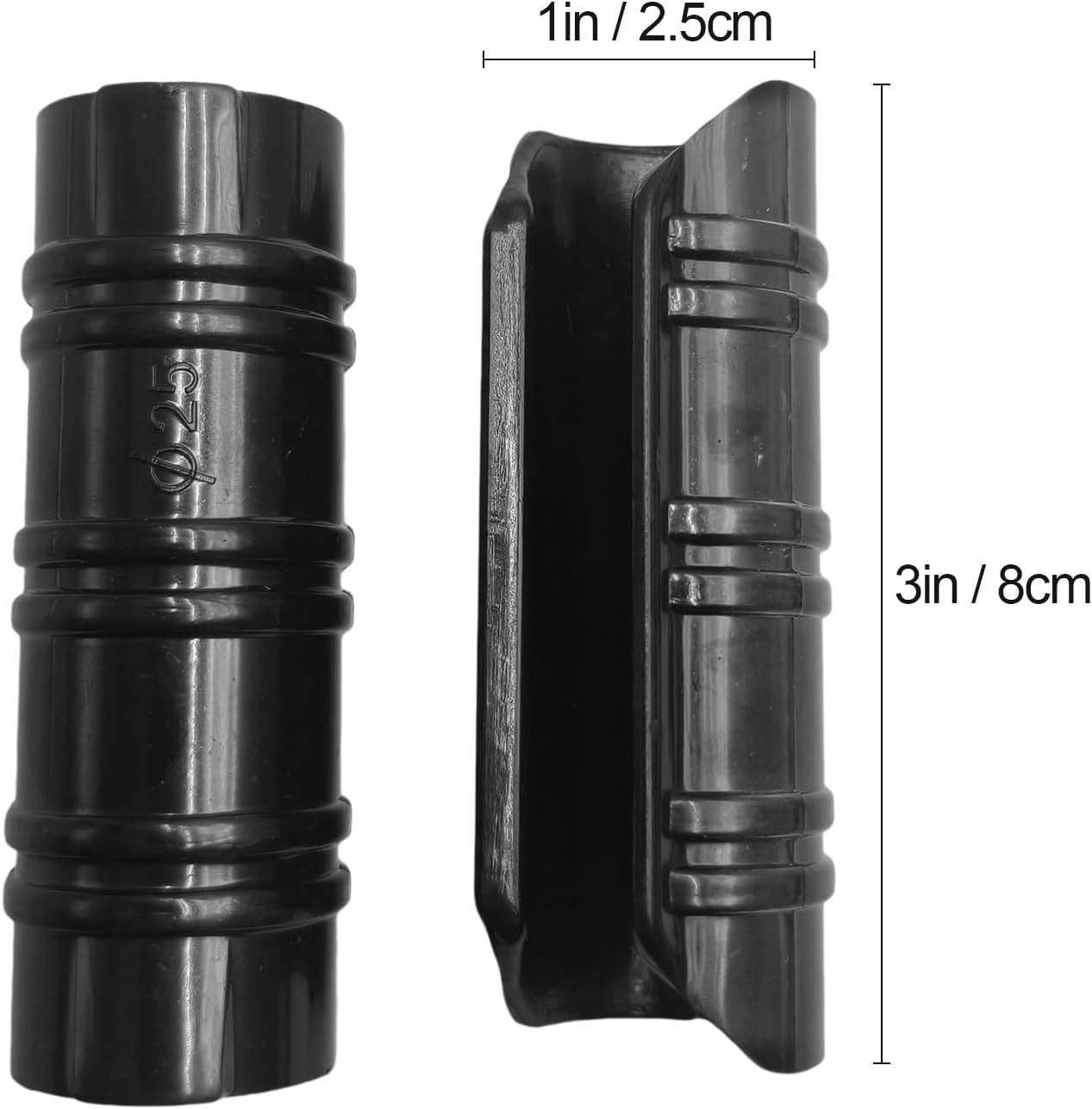 60PCS Greenhouse Clips, 1 Inch Greenhouse Clamps, Gardening and Farming Tube Clips, ABS Plastic Clamps for PVC Pipe