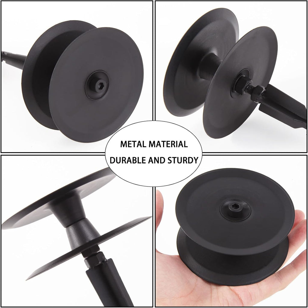 4PCS Garden Hose Guide Spike, Metal Hose Guides for Garden Heavy Duty, Cast Iron Garden Hose Guides for Outside