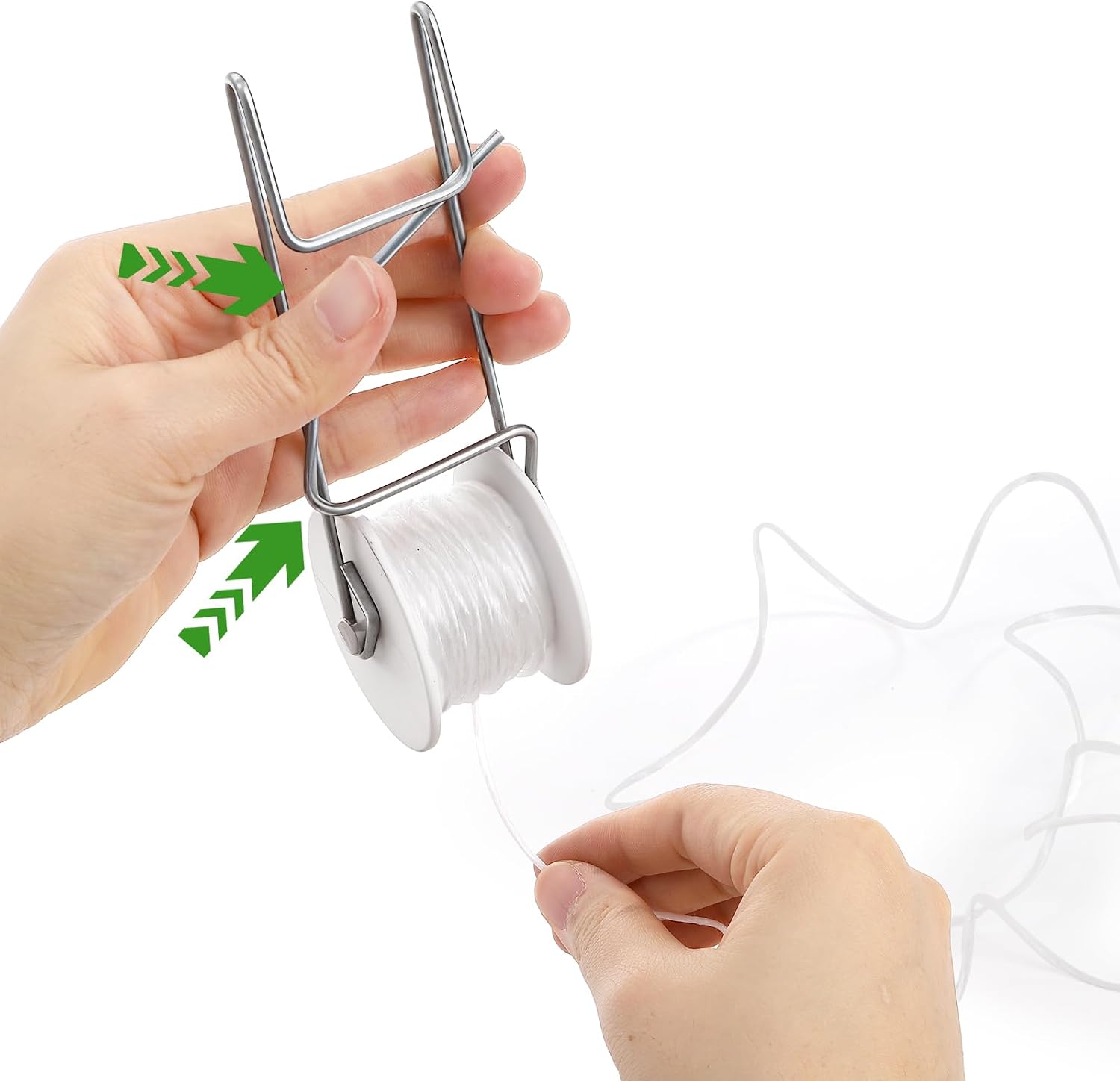 24 Pack Tomato Roller Hooks with 49.2 Feet String and 240 Pcs Clips for Tomato Support Trellis, Grape, Climbing Plants