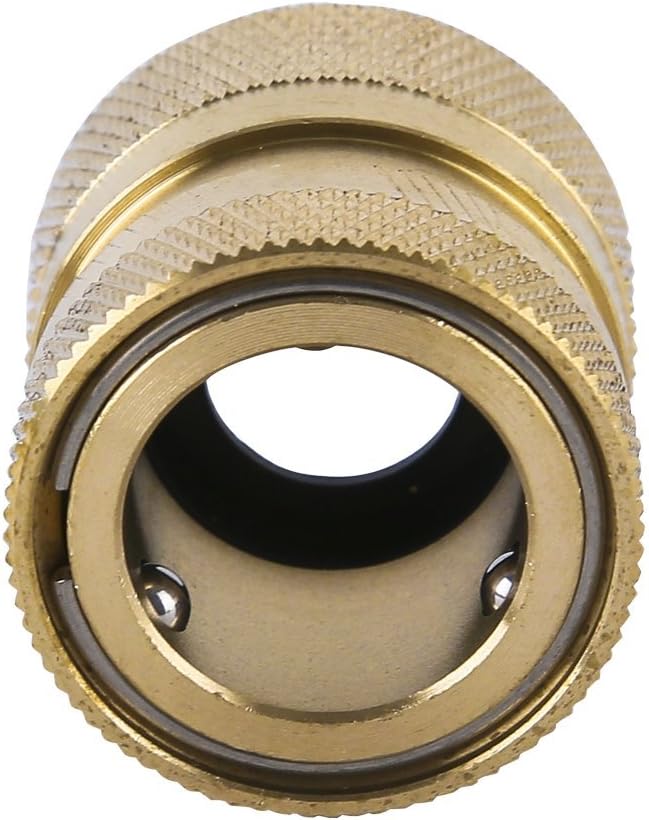 Garden Hose Quick Connect Brass Hose Quick Connectors Fitting For Garden Watering 3/4"GTH (3 Female Coupler+ 6 Male