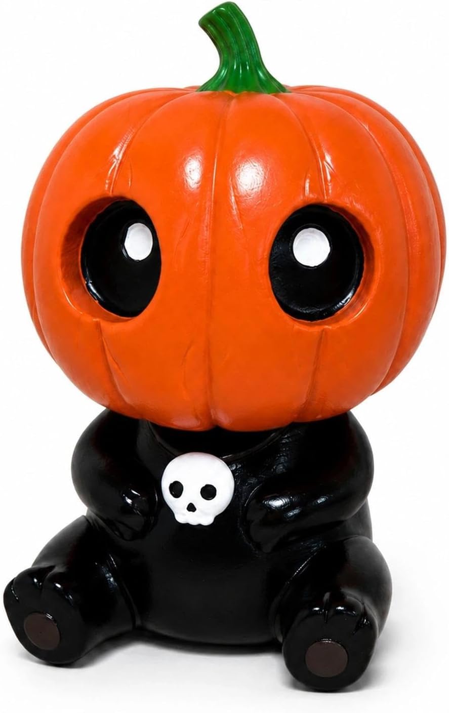Skull Halloween Decor Sit & Yellow Cup Resin Skull Statue 1Pcs