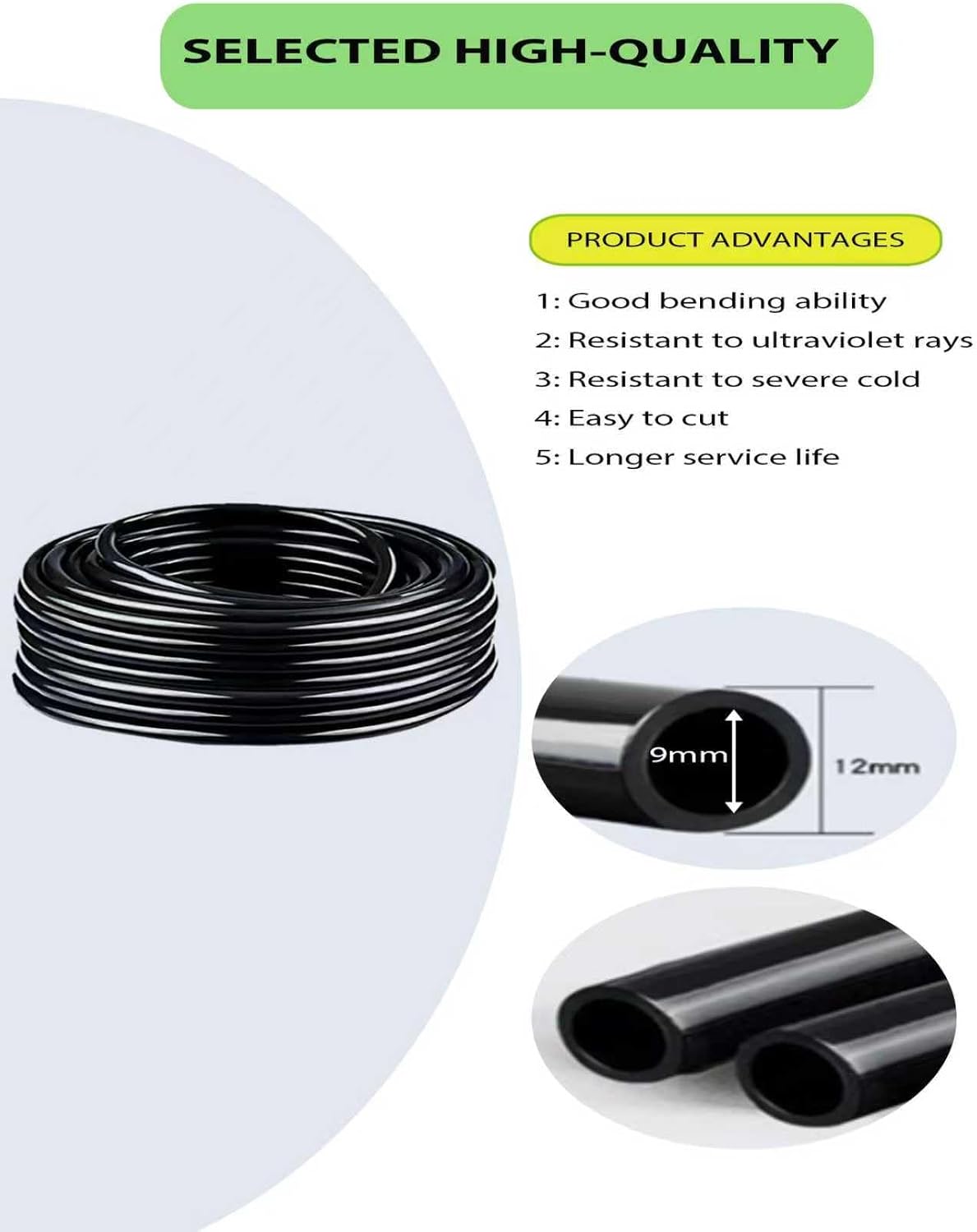 360° Adjustable Drip Irrigation Sprinkler Kit – Garden Watering System | 12mm High-Flow Mainline Tubing,Easy
