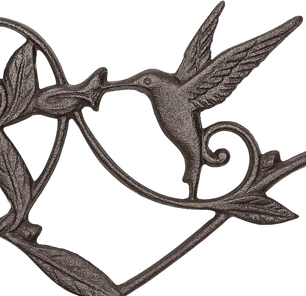 Mkono Plant Hangers Outdoor, Iron Decorative Hummingbird Feeder Bracket | 2 Pack, Rust-Proof, Bird Shaped Design, Easy