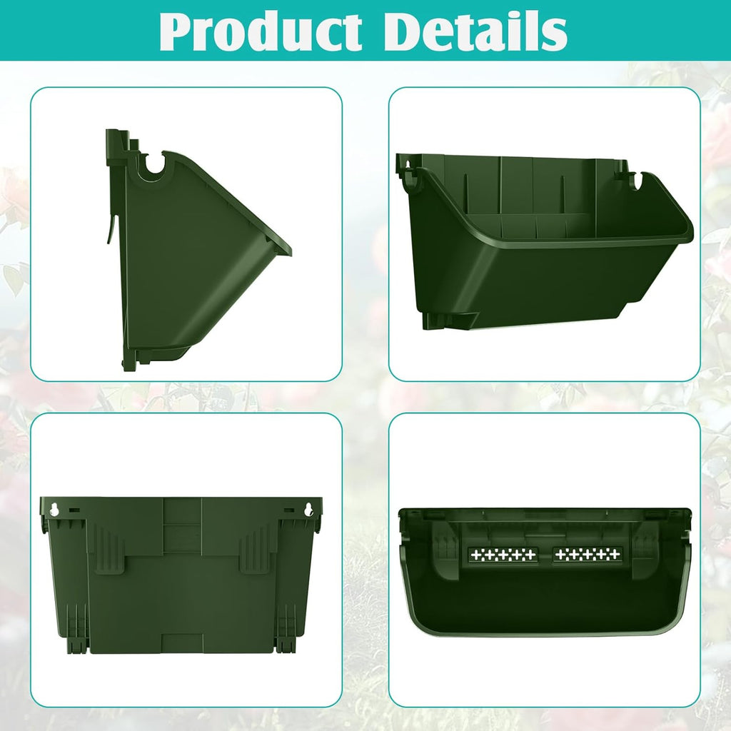 Vertical Wall Planter, 4 Packs Self Watering Wall Planters for Indoor with 3 Pcs Garden Tool Set Vertical Planter Tower
