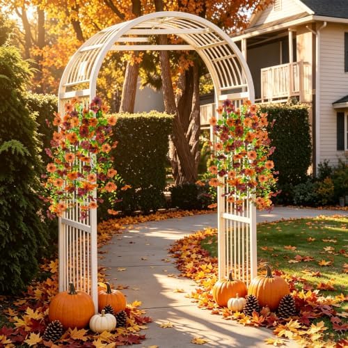 ZFProcess Artificial Fall Fake Flowers for Outdoor Fall Decoration