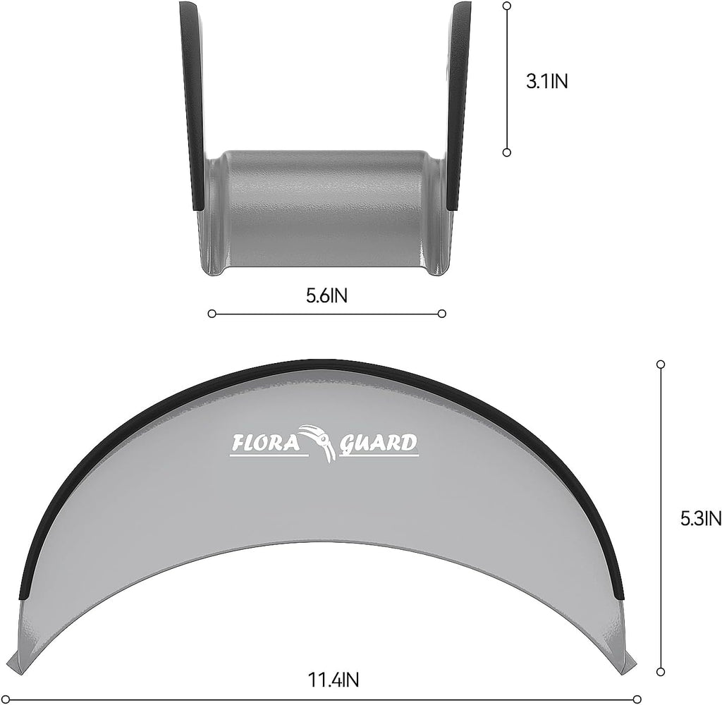 FLORA GUARD 2 Pack Garden Hose Holder, Heavy Duty Hose Hanger | Wall Mount Hose Rack Holds Up to 125 ft, Rust Resistant