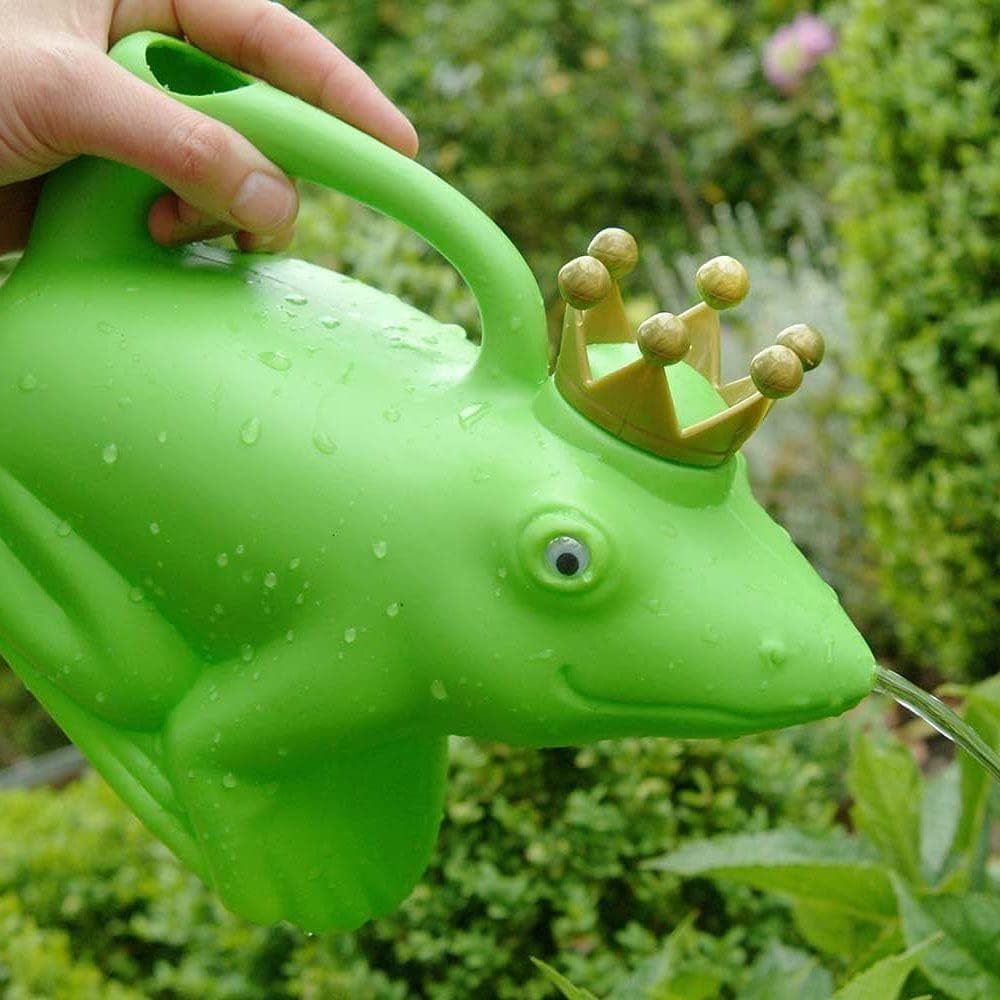 Esschert Design Watering Can - Frog Prince Green