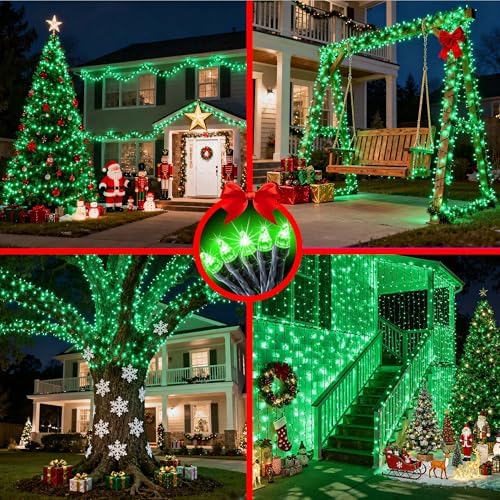 340 LED 90FT Christmas String Lights Outdoor, 12 Pro Modes with Timer