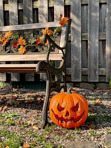 Eerie Light Up Pumpkin, 10"