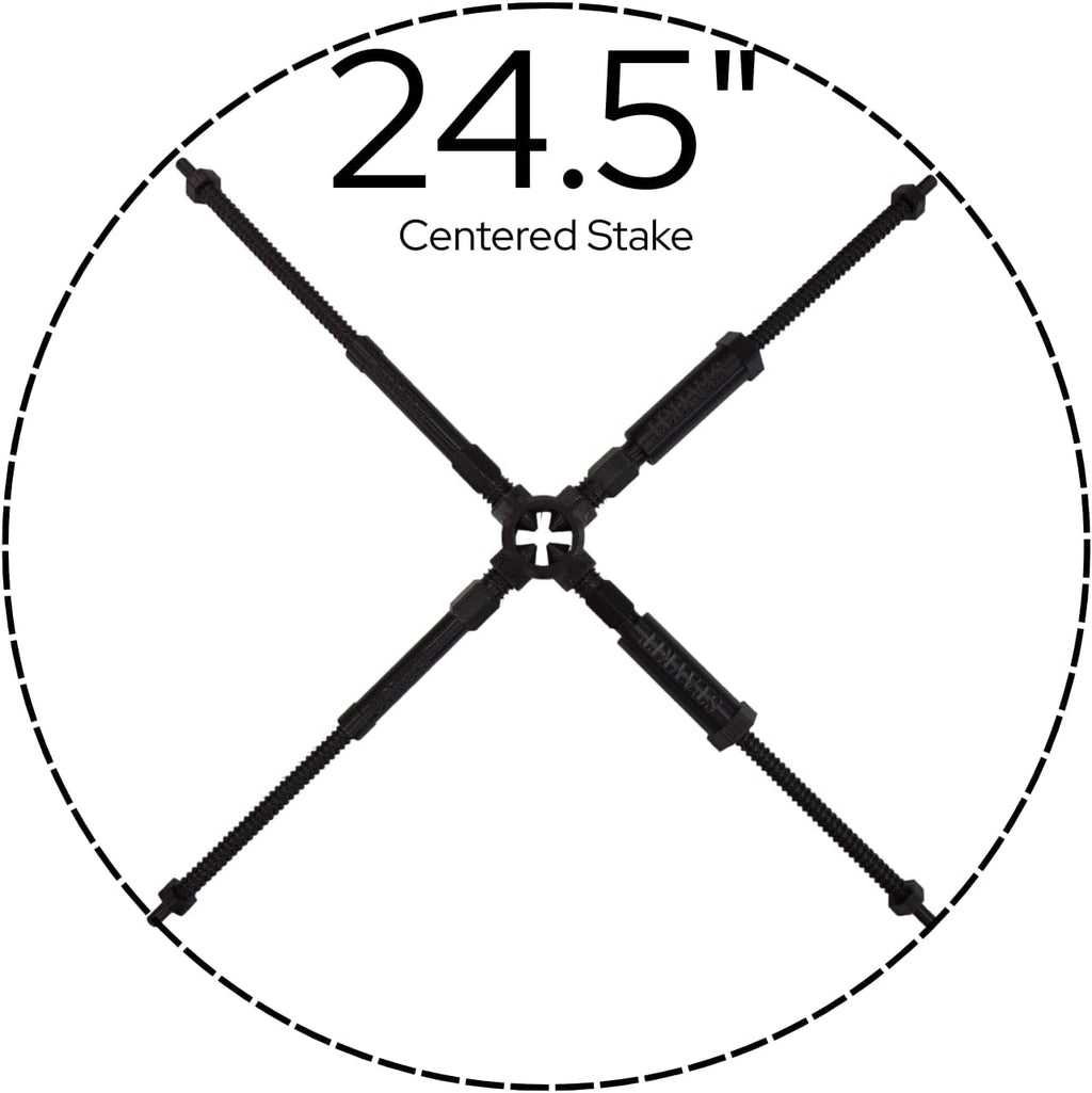 Adjustable Plant Stake Support Holder Brace for Potted Plants (XL). Adjusts from 16" to 26". Fits Stakes up to 1.25" in